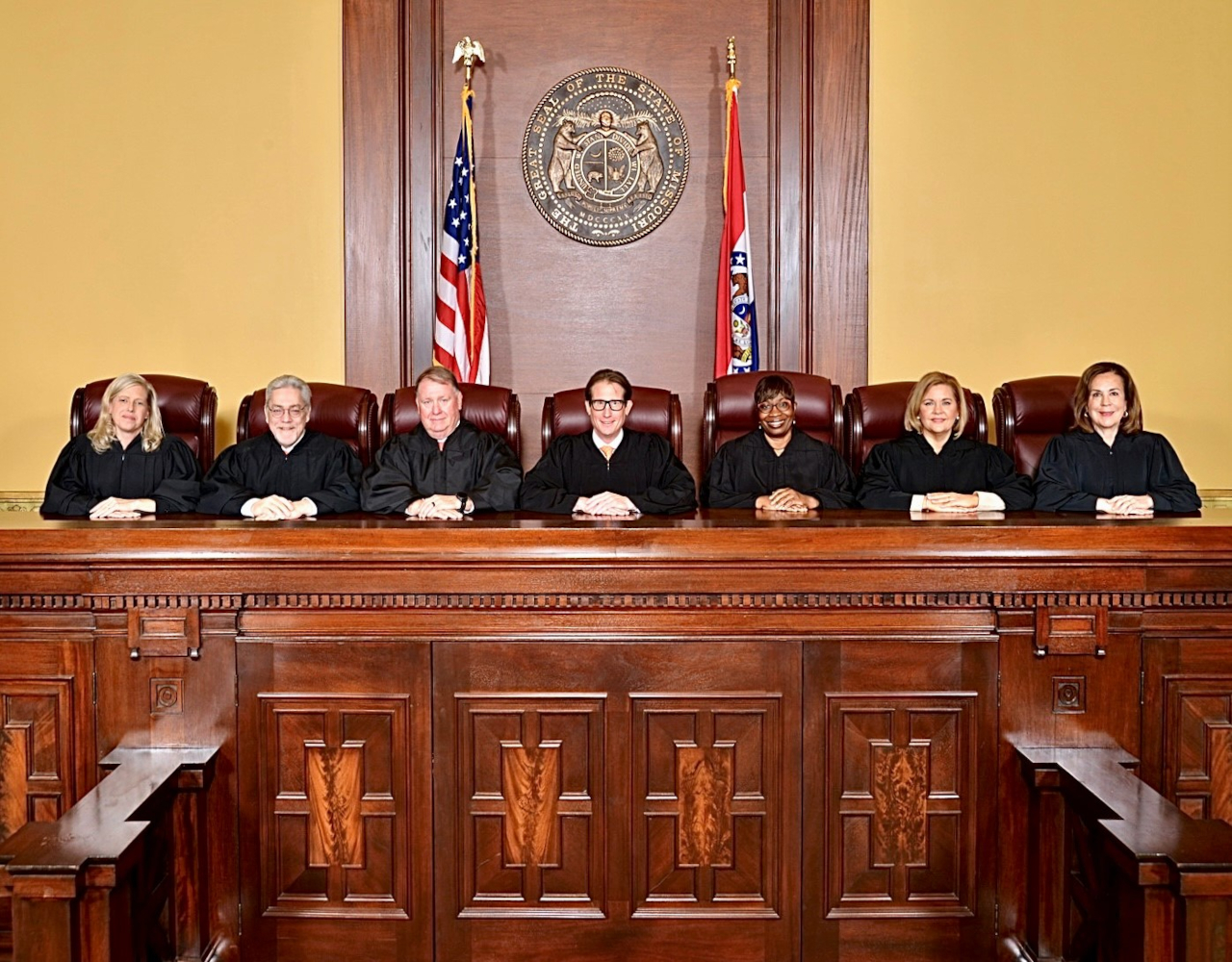 2025 bench portrait of Supreme Court of Missouri judges