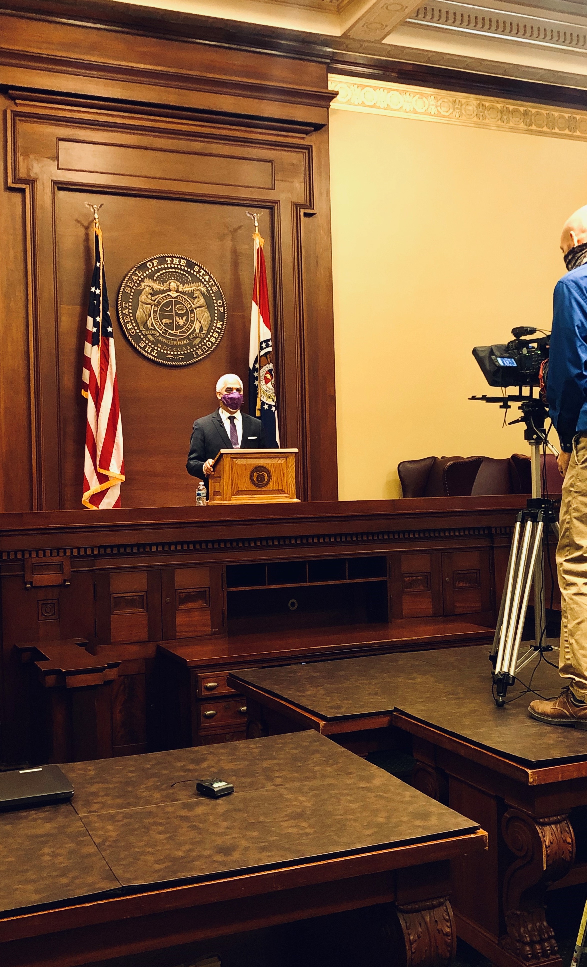 2021 - CJ Draper prepares to deliver virtual SOJ