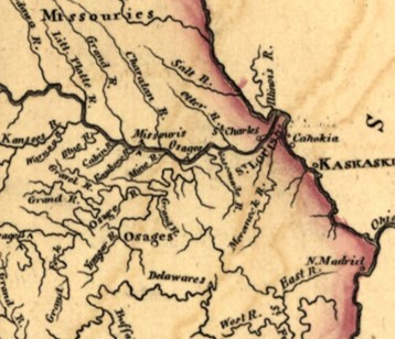 Missouri territory formerly Louisiana, c. 1814 Matthew Carey, image from Library of Congress