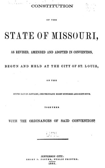 1865 Constitution - cover