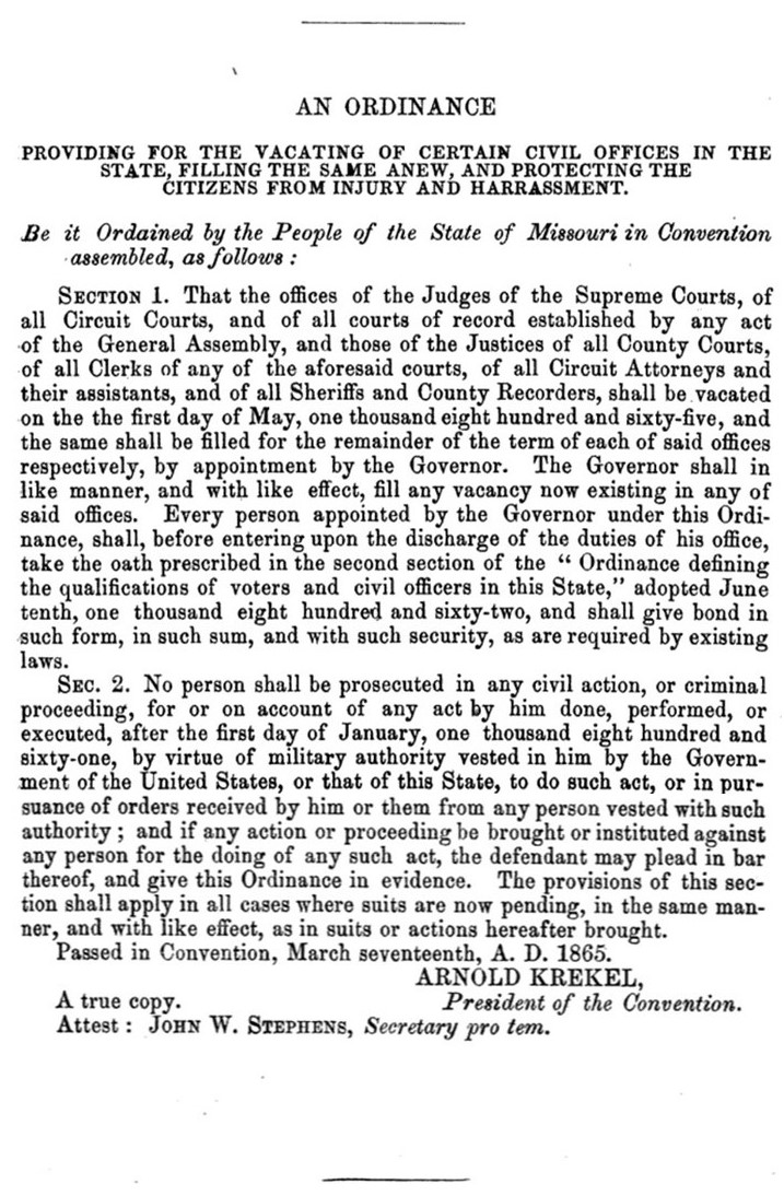1865 ousting ordinance - full