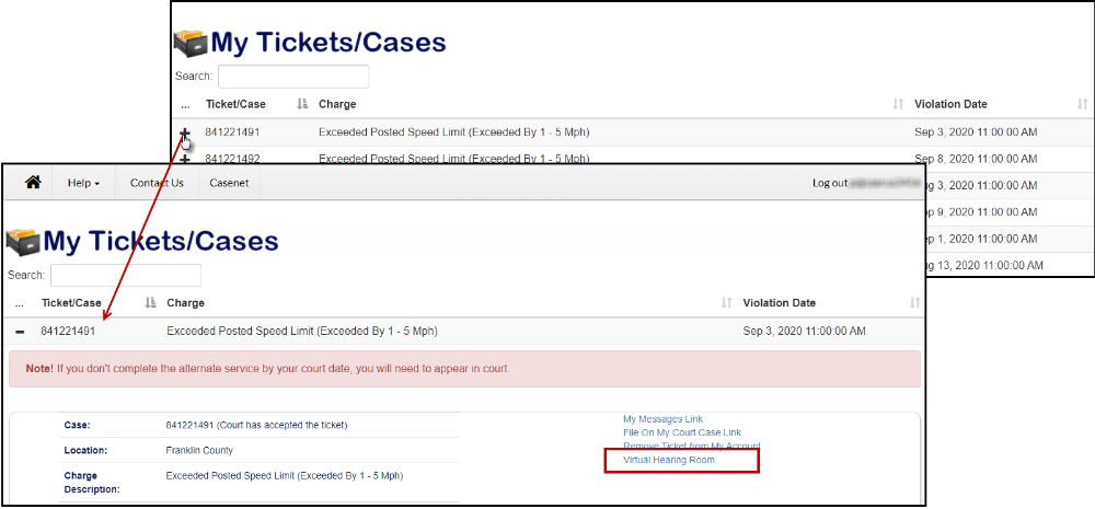 Expand My Tickets/Cases image