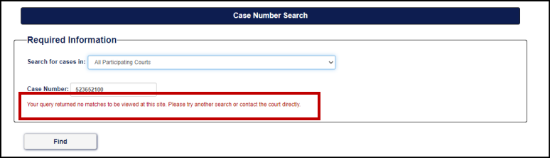 No matches found image