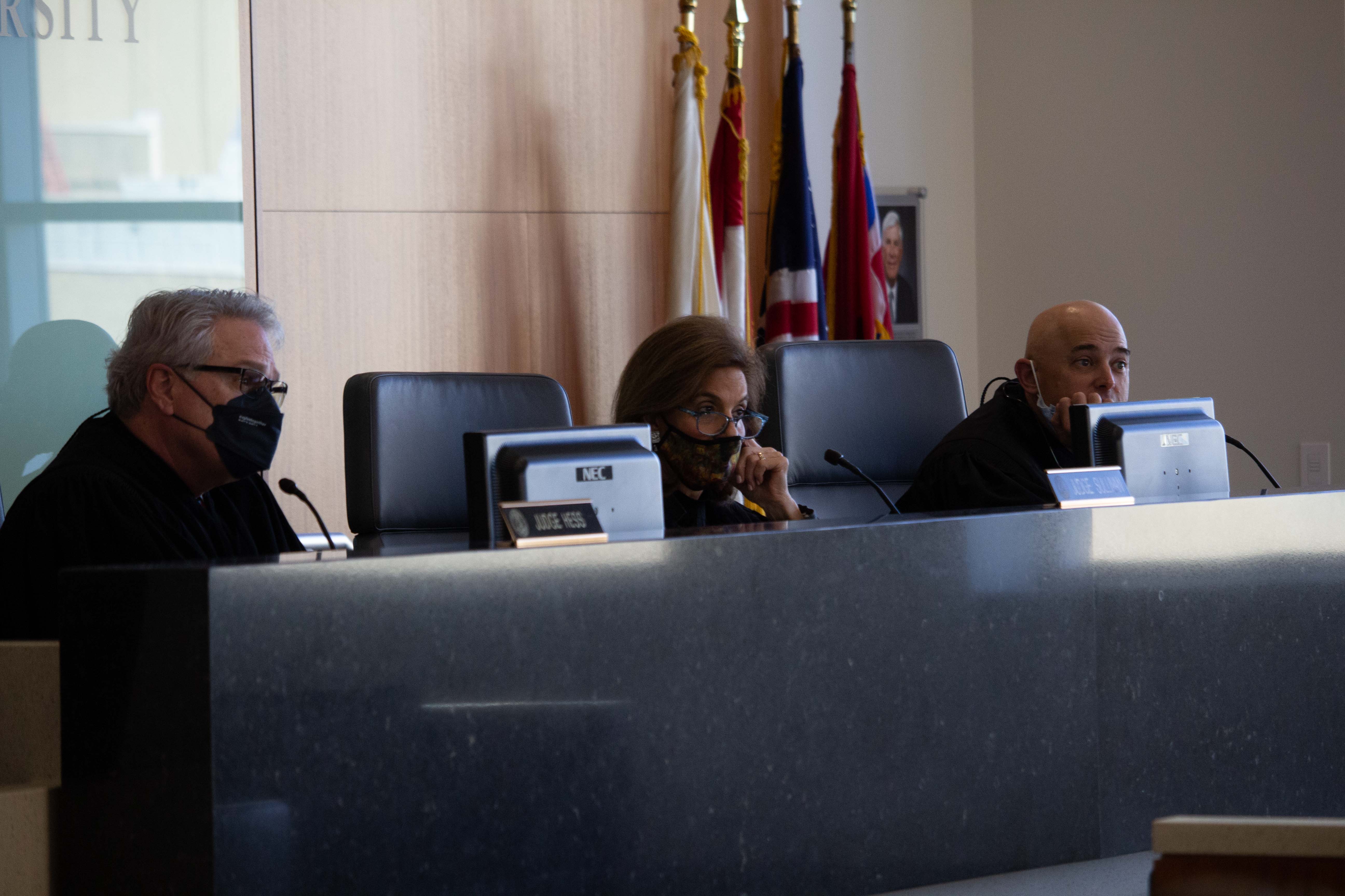 ED judges listen to arguments at SLU50 -03-03-22