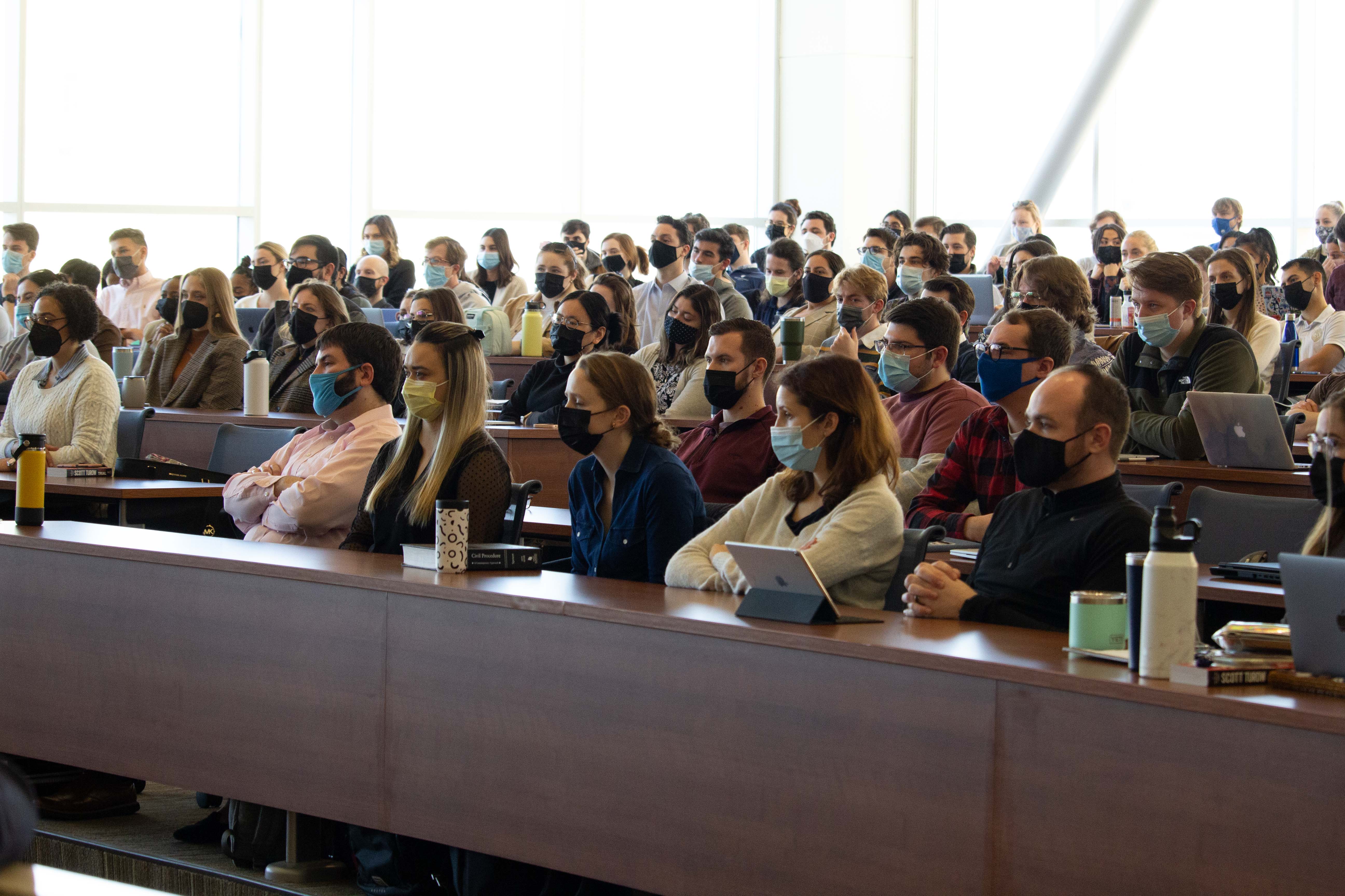 students listen during ED docket at SLU108 - 03-03-22
