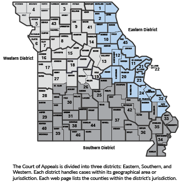 Court of Appeals Map
