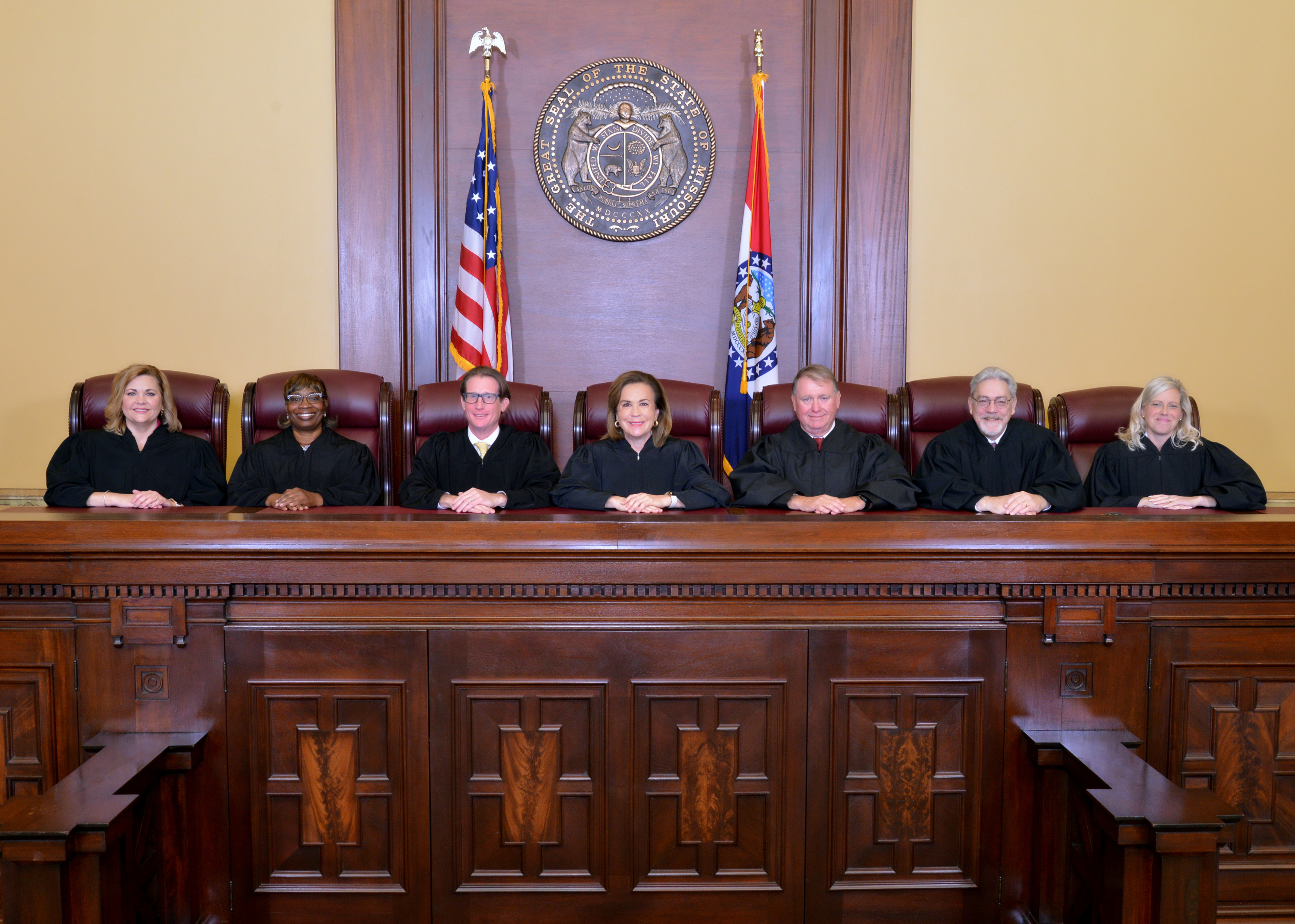 November 2023 bench portrait of Supreme Court of Missouri judges