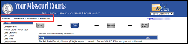 efiling_party_menu