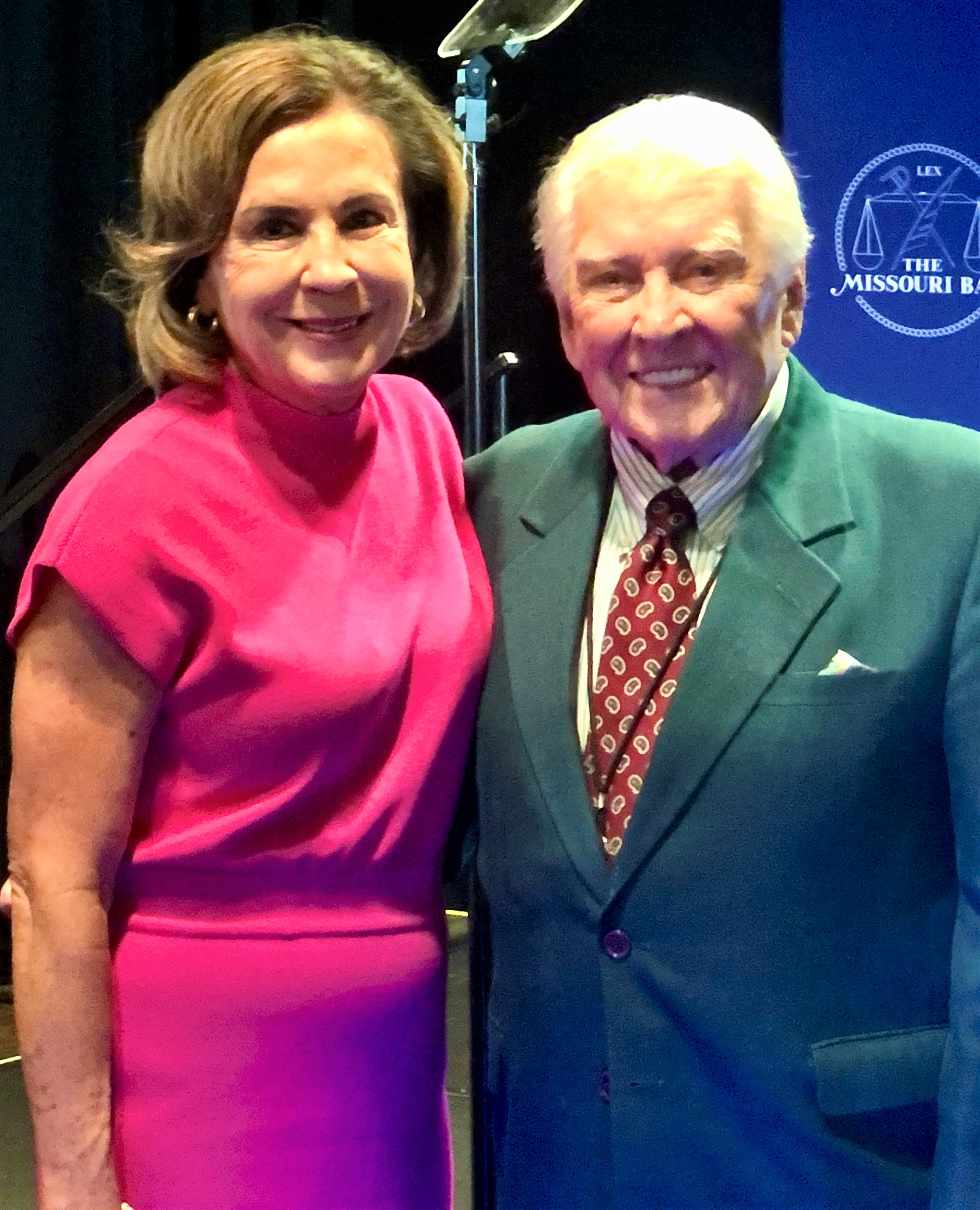 Chief Justice Mary Russell and Bob Clayton