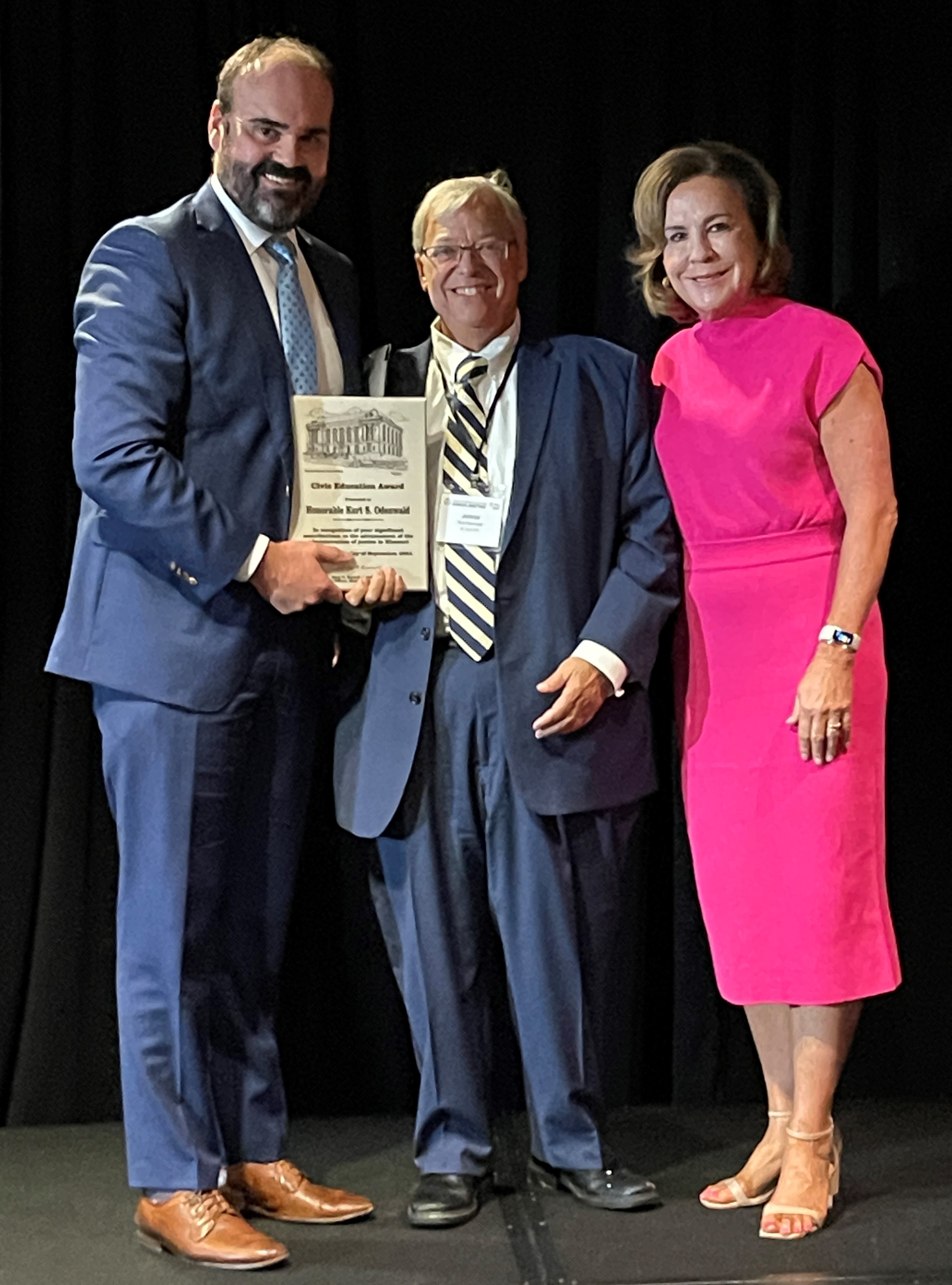 2024-Joe-Goff-civic-ed-award-to-J-Kurt-Odenwald-w-CJ-Russell-c