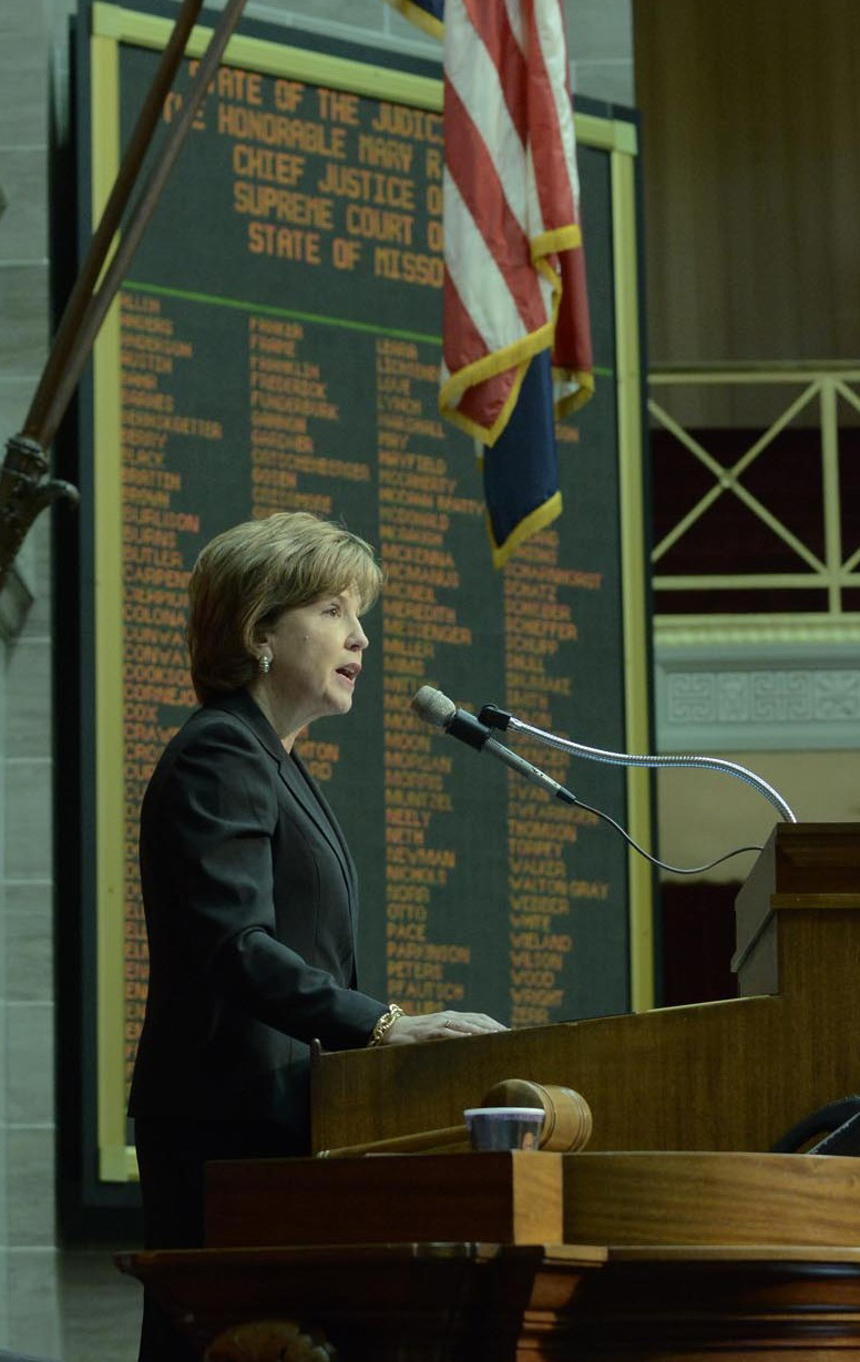 Chief Justice Mary R. Russell delivers the 2014 State of the Judiciary address