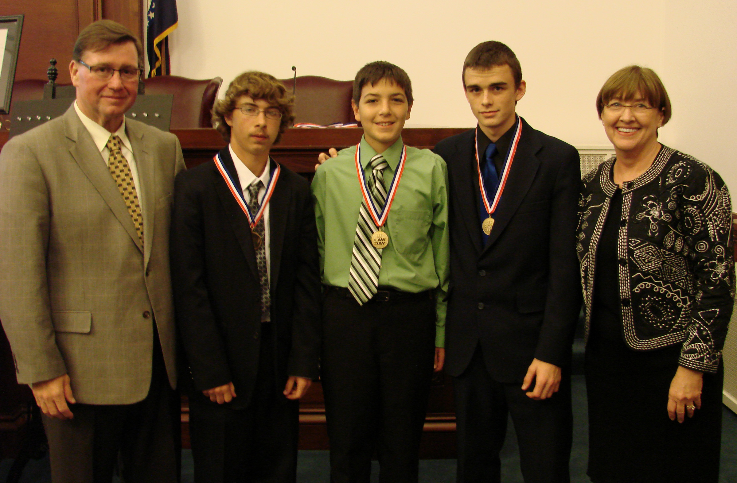 Photo of First Place Team at Law Day 2011