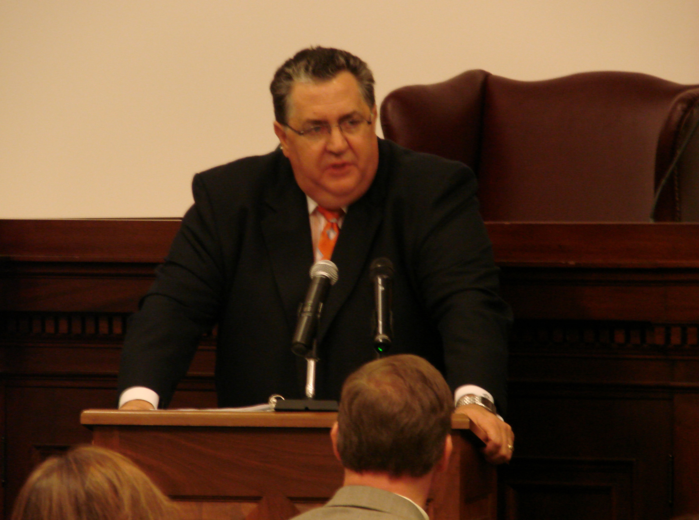 Photo of Timothy Cisar speaking at Law Day 2011