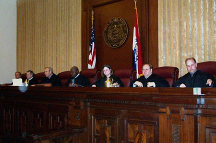 Photo of Judge Gary Witt sitting with the Supreme Court